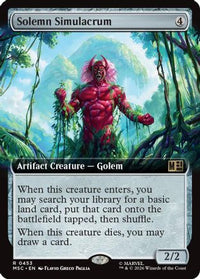 Solemn Simulacrum (Extended Art) -  Foil (MSC-453) - Commander: Marvel Super Heroes