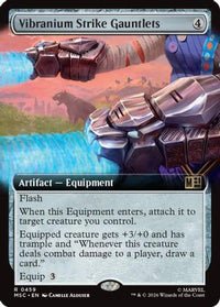 Vibranium Strike Gauntlets (Extended Art) -  Foil (MSC-459) - Commander: Marvel Super Heroes