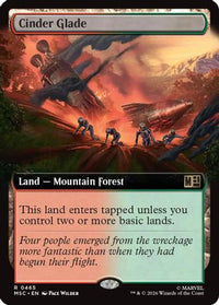 Cinder Glade (Extended Art) -  Foil (MSC-465) - Commander: Marvel Super Heroes