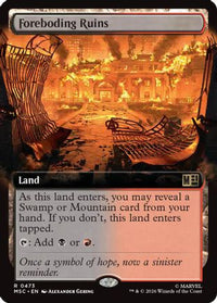 Foreboding Ruins (Extended Art) -  Foil (MSC-473) - Commander: Marvel Super Heroes