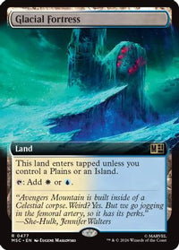 Glacial Fortress (Extended Art) -  Foil (MSC-477) - Commander: Marvel Super Heroes