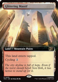 Glittering Massif (Extended Art) -  Foil (MSC-478) - Commander: Marvel Super Heroes