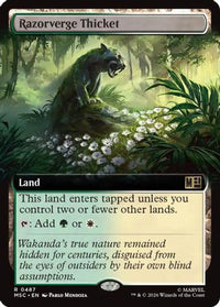 Razorverge Thicket (Extended Art) -  Foil (MSC-487) - Commander: Marvel Super Heroes
