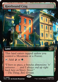 Rootbound Crag (Extended Art) -  Foil (MSC-489) - Commander: Marvel Super Heroes