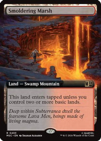 Smoldering Marsh (Extended Art) -  (MSC-493) - Commander: Marvel Super Heroes