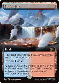 Sulfur Falls (Extended Art) -  (MSC-496) - Commander: Marvel Super Heroes