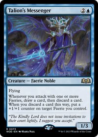 Talion's Messenger (Promo Pack) [Wilds of Eldraine Promos]