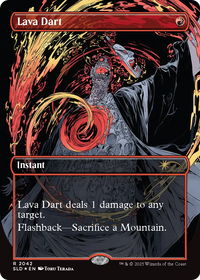 Lava Dart -  (Borderless) Foil (SLD-2042) - Secret Lair Drop