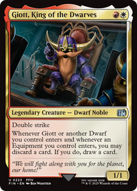 Giott, King of the Dwarves -  Foil (FIN-223) - FINAL FANTASY