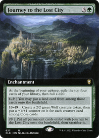 Journey to the Lost City (Extended Art) [Commander Legends: Battle for Baldur's Gate]