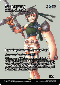 Yuffie Kisaragi - Yuriko, the Tiger's Shadow (Showcase) -  / Yuffie Kisaragi (Borderless) Foil (FCA-060) - FINAL FANTASY: Through the Ages