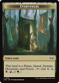 Everywhere Token -  (DSK-016) - Duskmourn: House of Horror Tokens