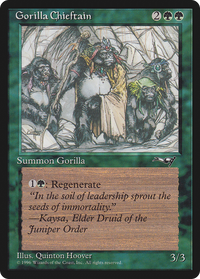 Gorilla Chieftain (Two Gorilla Art) [Alliances]