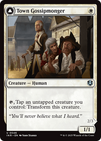 Town Gossipmonger // Incited Rabble [Innistrad Remastered]