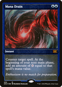 Mana Drain (Foil Etched) -  Foil (2X2-432) - Double Masters 2022