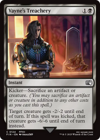 Vayne's Treachery -  Foil (FIN-124) - FINAL FANTASY