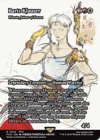 Bartz Klauser - Winota, Joiner of Forces (Showcase) -  / Bartz Klauser (Borderless) Foil (FCA-019) - FINAL FANTASY: Through the Ages