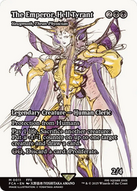 The Emperor, Hell Tyrant - Yawgmoth, Thran Physician (Showcase) -  / The Emperor, Hell Tyrant (Borderless) Foil (FCA-011) - FINAL FANTASY: Through the Ages