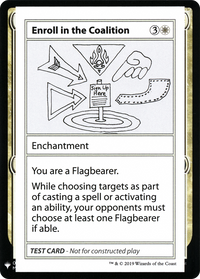 Enroll in the Coalition [Mystery Booster Playtest Cards]