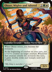 Okoye, Mighty and Adored (Extended Art) -  Foil (MSC-410) - Commander: Marvel Super Heroes