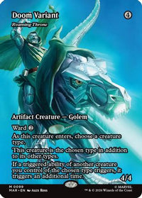 Doom Variant - Roaming Throne (Borderless) -  Foil (MAR-099) - Marvel Universe Eternal-Legal