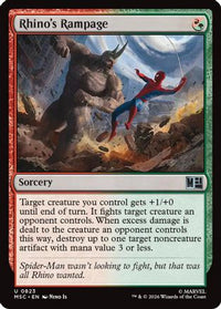 Rhino's Rampage -  Foil (MSC-823) - Commander: Marvel Super Heroes