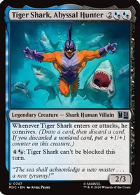 Tiger Shark, Abyssal Hunter -  Foil (MSC-747) - Commander: Marvel Super Heroes