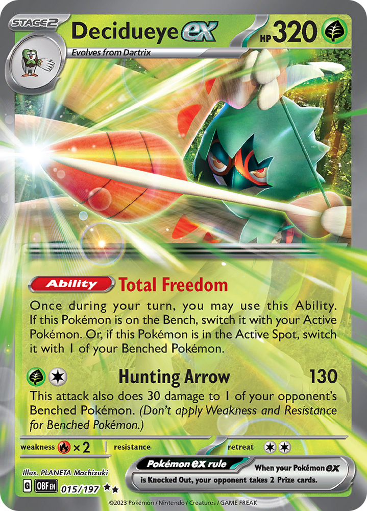 Decidueye ex (015/197) [Scarlet & Violet: Obsidian Flames]