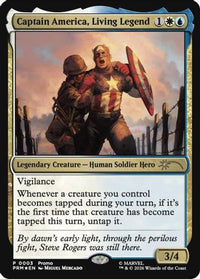 Captain America, Living Legend -  Foil (MEDIA-003) - Media Promos