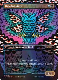 Baleful Strix (2070) (Rainbow Foil) -  Foil (SLD-2070) - Secret Lair Drop Series