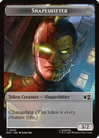 Shapeshifter // Villain Double-Sided Token -  (MSC-2 // 9) - Commander: Marvel Super Heroes