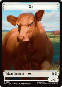 Ox (007) // Construct (014) Double-Sided Token -  (MSC-7 // 14) - Commander: Marvel Super Heroes
