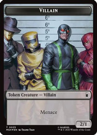 Villain // Robot Villain Double-Sided Token (025//026) (Surge Foil) -  Foil (MSH-025/026) - Marvel Super Heroes