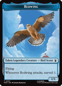 Redwing // Zabu Double-Sided Token -  (MSH-7 // 16) - Marvel Super Heroes