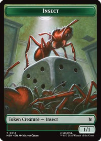 Insect // Clue Double-Sided Token -  (MSH-12 // 17) - Marvel Super Heroes