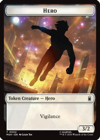 Hero // Robot Villain Double-Sided Token -  (MSH-2 // 20) - Marvel Super Heroes