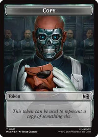Copy (017) // Wall (019) Double-Sided Token (Surge Foil) -  Foil (MSC-17 // 19) - Commander: Marvel Super Heroes