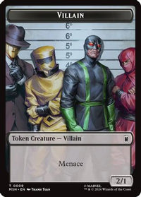 Villain // Treasure Double-Sided Token -  (MSH-9 // 22) - Marvel Super Heroes