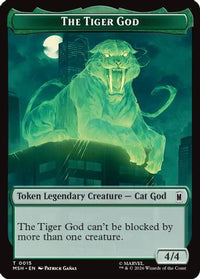 The Tiger God // Sturdy Shield Double-Sided Token -  (MSH-15 // 21) - Marvel Super Heroes