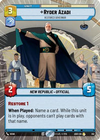 Ryder Azadi - Restored Governor (Hyperspace) (341) - Ashes of the Empire