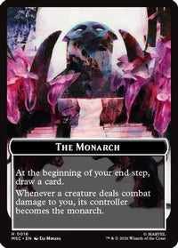 The Monarch (016) // Vibranium (031) Double-Sided Token (Surge Foil) -  Foil (MSC-16 // 31) - Commander: Marvel Super Heroes