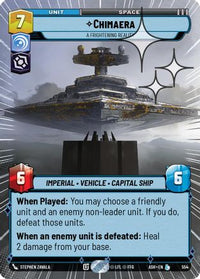 Chimaera - A Frightening Reality (Hyperspace Foil) (554) - Ashes of the Empire Foil