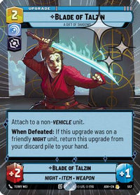Blade of Talzin - A Gift of Shadows (Hyperspace Foil) (557) - Ashes of the Empire Foil