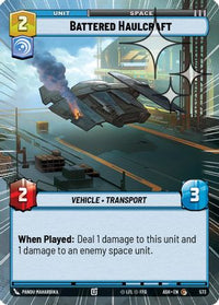 Battered Haulcraft (Hyperspace Foil) (573) - Ashes of the Empire Foil