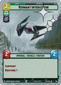 Remnant Interceptor (Hyperspace Foil) (597) - Ashes of the Empire Foil