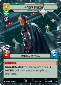 Moff Gideon - Remnant Commander (Hyperspace Foil) (599) - Ashes of the Empire Foil