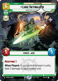 Luke Skywalker - Answering the Call (Hyperspace Foil) (614) - Ashes of the Empire Foil
