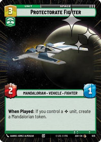 Protectorate Fighter (Hyperspace Foil) (626) - Ashes of the Empire Foil