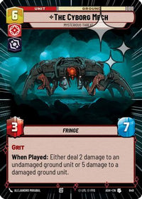 The Cyborg Mech - Mysterious Threat (Hyperspace Foil) (649) - Ashes of the Empire Foil