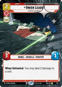 Green Leader - Crynyd's Sacrifice (Hyperspace Foil) (655) - Ashes of the Empire Foil